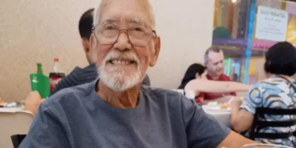 Segundo a família, ele continua com disposição e bem de saúde.
