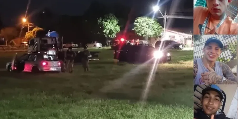 Homens estavam em um veículo roubado e desrespeitaram ordem de parada da Polícia Militar.