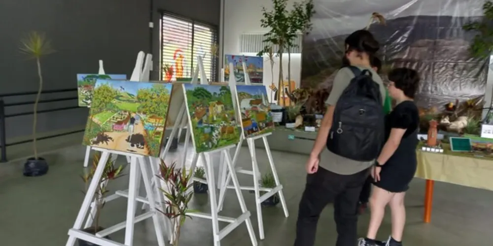 A mostra ocorre no Centro de Educação Ambiental Vereador Delmar José Pimentel, no Lago de Olarias, até o dia 1° de março.