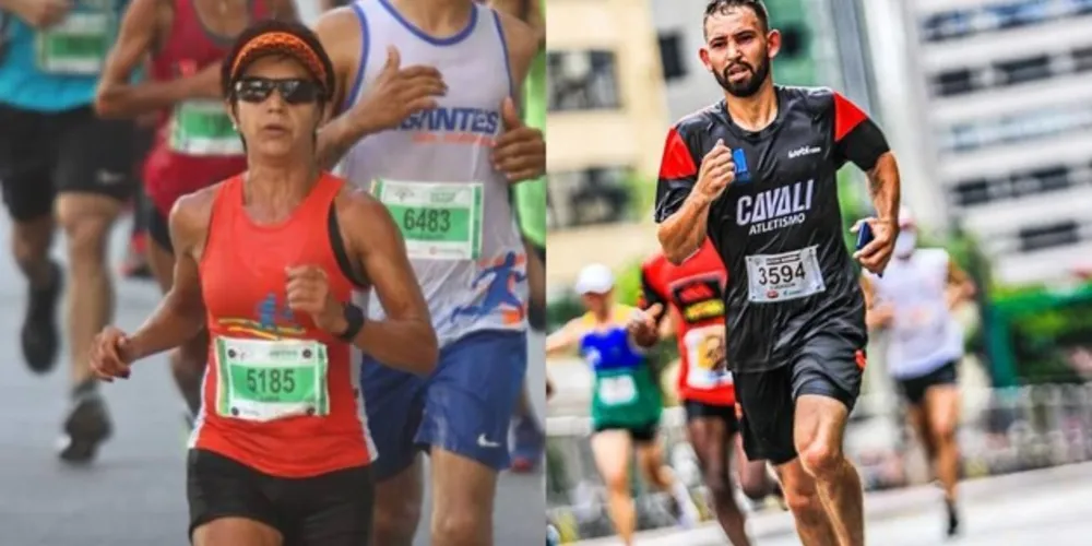 Maria Vaz e Everson Quadros na São Silvestre