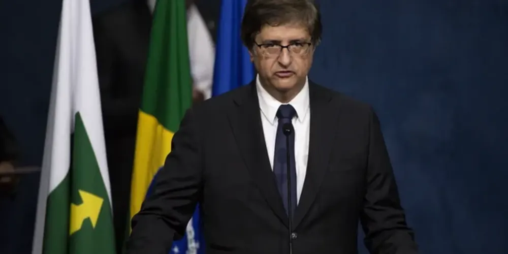 Paulo Gonet, durante solenidade de posse na sede da Procuradoria (PGR), em Brasília