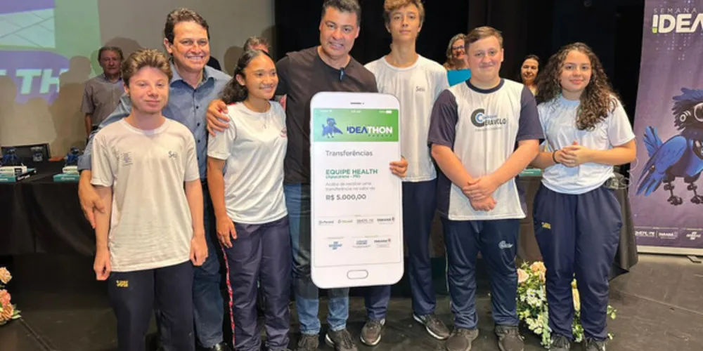 Secretaria da Inovação premia vencedores do Ideathon Paraná 2023