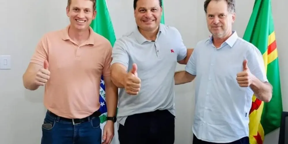 Sandro Alex esteve com o prefeito Celso Kubaski e o vice Zaqueu Bobato tratando dos assuntos importantes do município