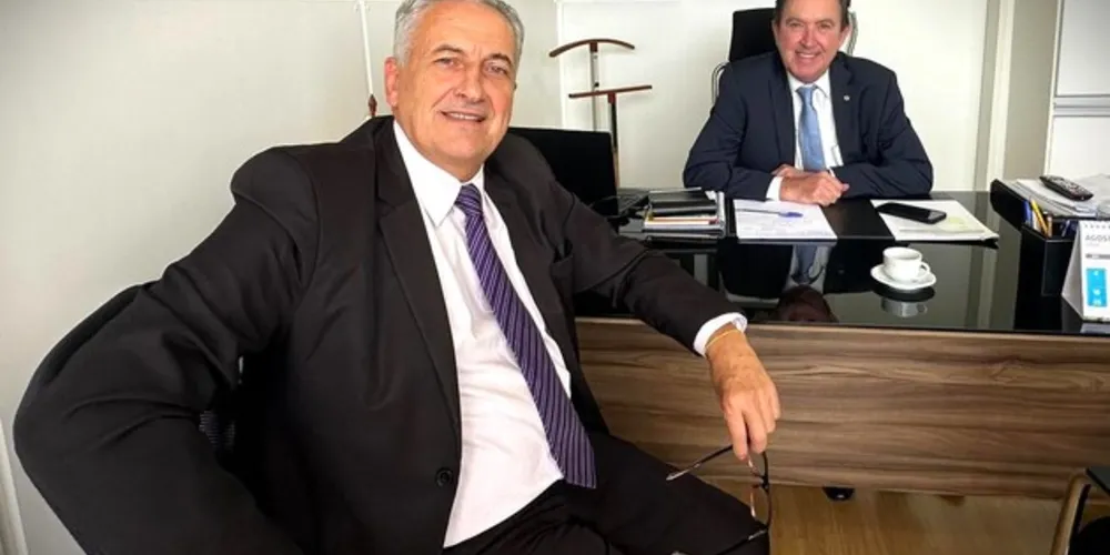 Jocelito Canto e Luciano Ducci, ex-prefeitos de Ponta Grossa e Curitiba, respectivamente