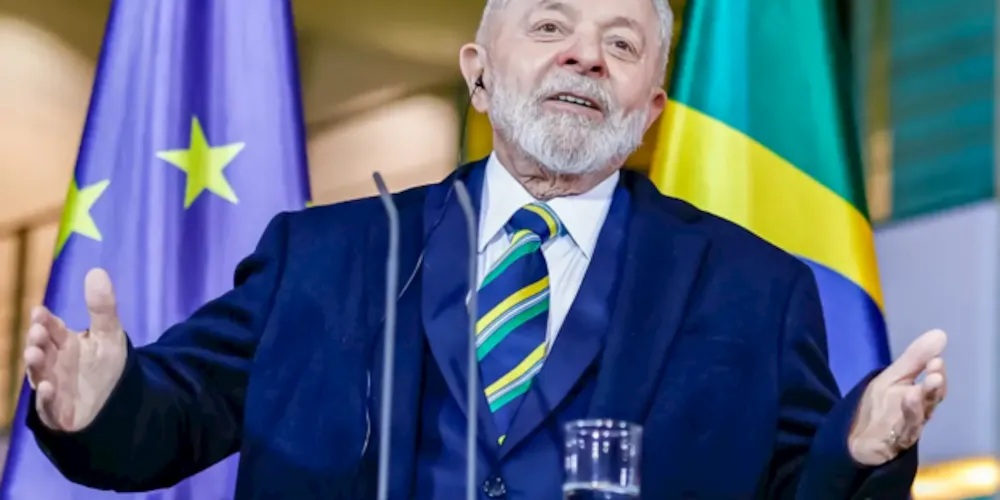 Atual presidente do Brasil, Luiz Inácio Lula da Silva