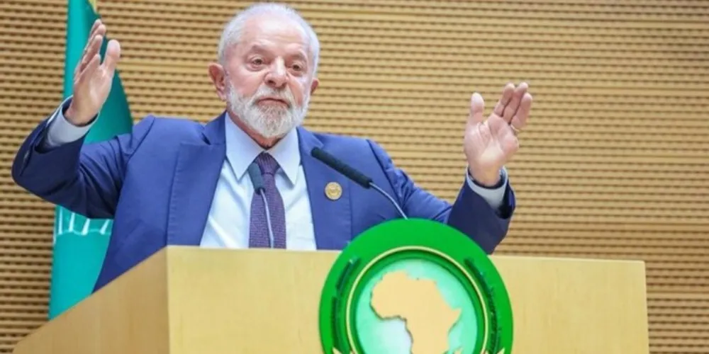 A fala de Lula foi dita em entrevista coletiva na Etiópia