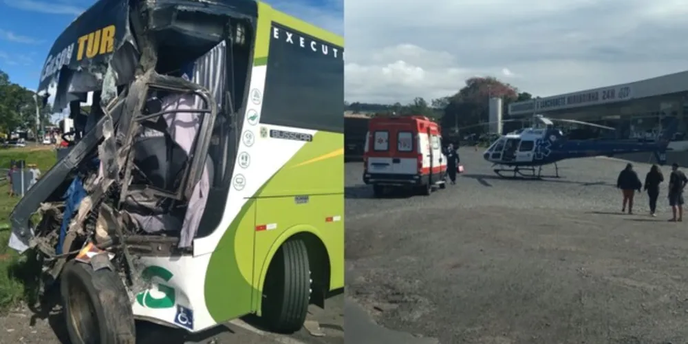 Imagens impressionam pela gravidade do acidente.