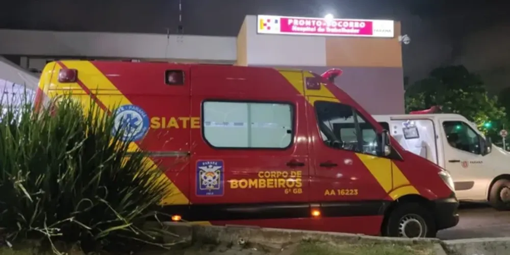 Vítima foi encaminhada ao Hospital do Trabalhador