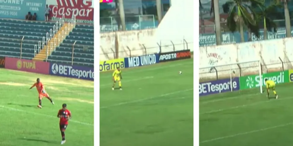 Equipe de Ponta Grossa não esperava o chute de longa distância.