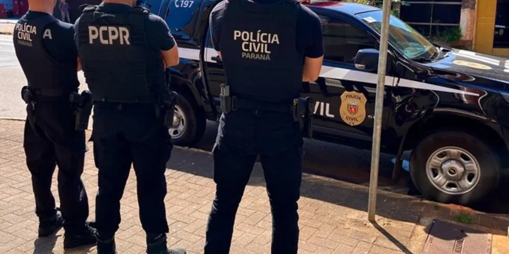 Flagrante foi realizado durante mandado de busca e apreensão de uma investigação sobre um furto em uma residência no município de Imbaú