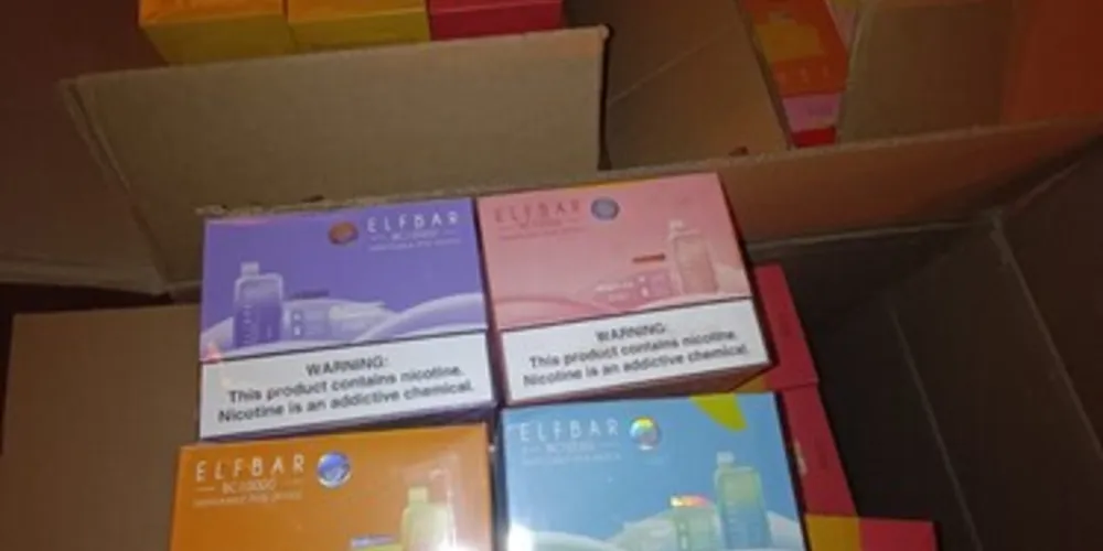 12 mil unidades de PODs foram apreendidas. A mercadoria entrou ilegalmente no país