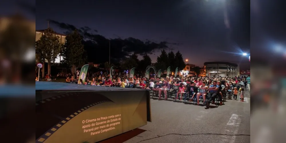 Piraí do Sul recebeu o Cinema na Praça