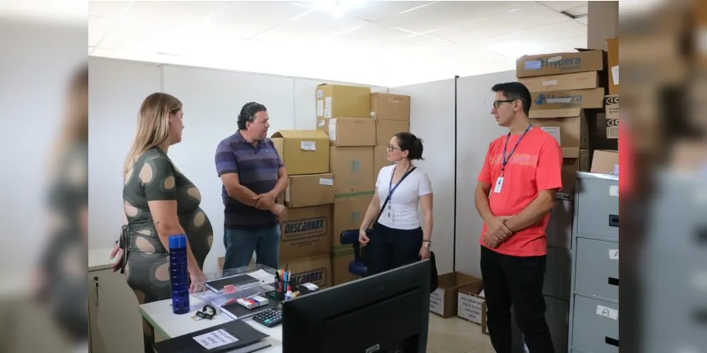 Durante a visita, a equipe técnica teve a oportunidade de conhecer de perto a organização das demandas diárias