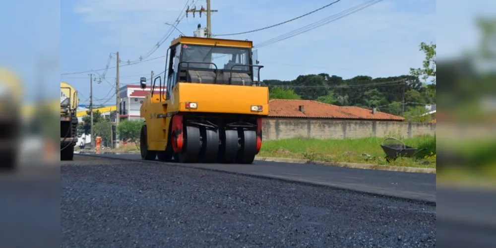 São Mateus do Sul tem investimento em pavimentação