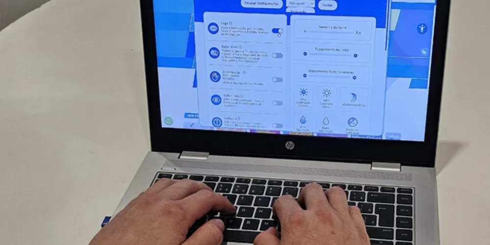 Desde 2023, foram mais de 40 mil acessos aos menus acessíveis, sem identificação dos usuários