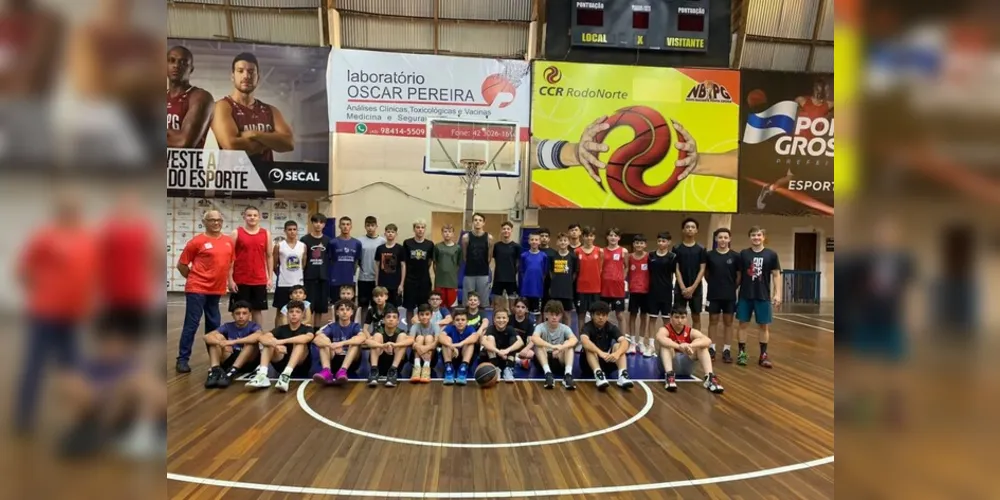 Só na categoria sub-14 masculina (foto) foram 42 atletas participantes