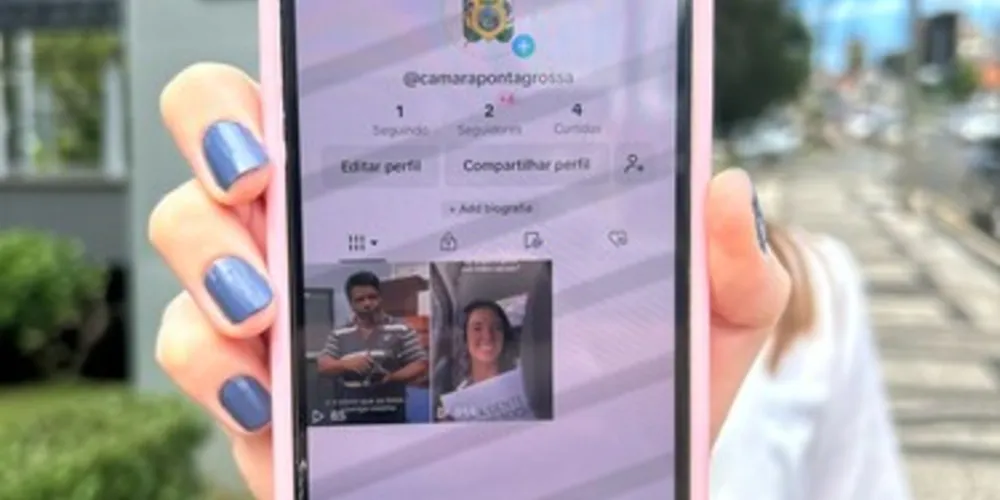 Câmara de PG está no Tik Tok