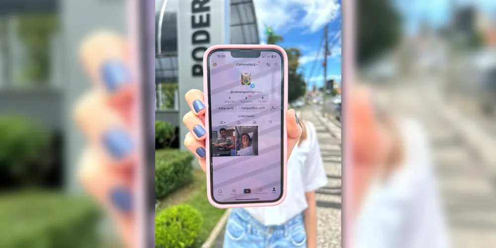 Câmara de PG está no Tik Tok