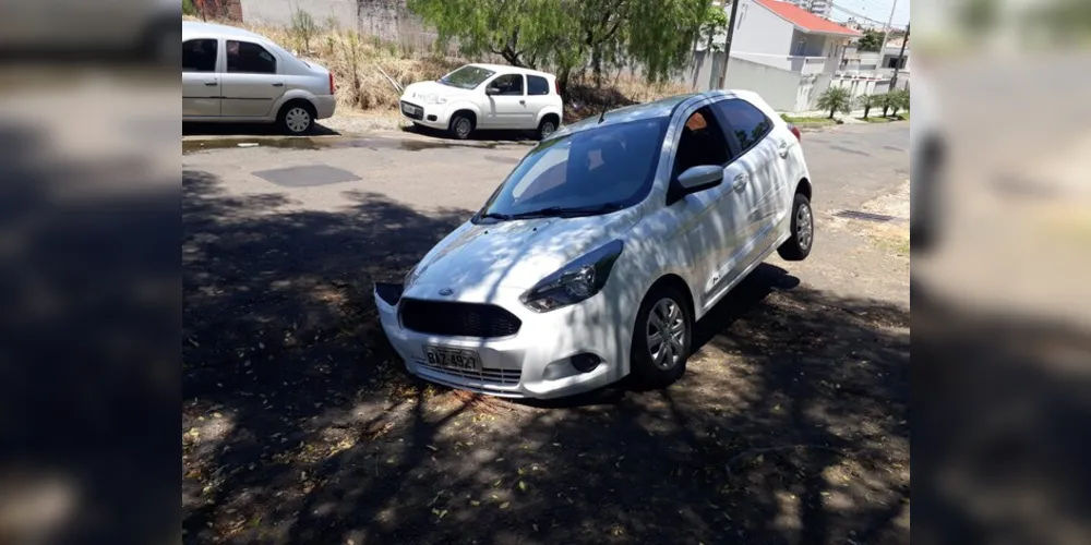 Veículo teve de ser retirado com ajuda de um guincho.