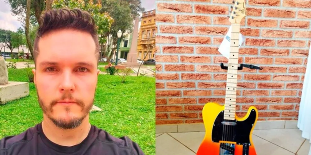 Renan vai sortear uma guitarra através da rifa