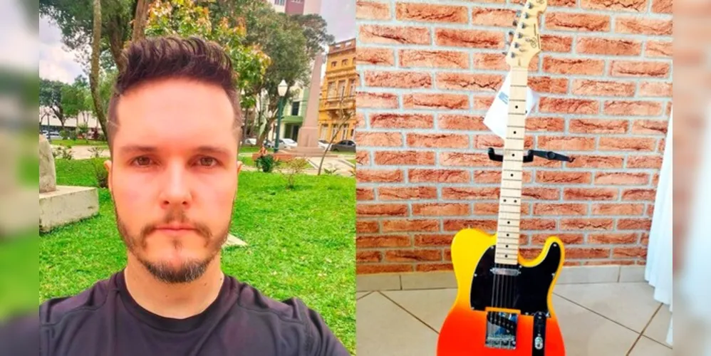 Renan vai sortear uma guitarra através da rifa