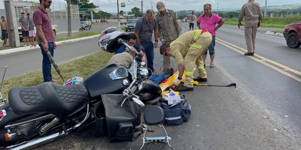 A criança teve ferimentos nas pernas e o seu pai teve uma contusão no braço direito, ambos foram encaminhados pela equipe do Siate ao Hospital São Camilo.