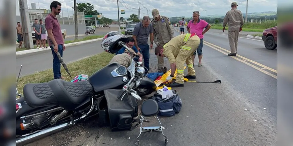 A criança teve ferimentos nas pernas e o seu pai teve uma contusão no braço direito, ambos foram encaminhados pela equipe do Siate ao Hospital São Camilo.