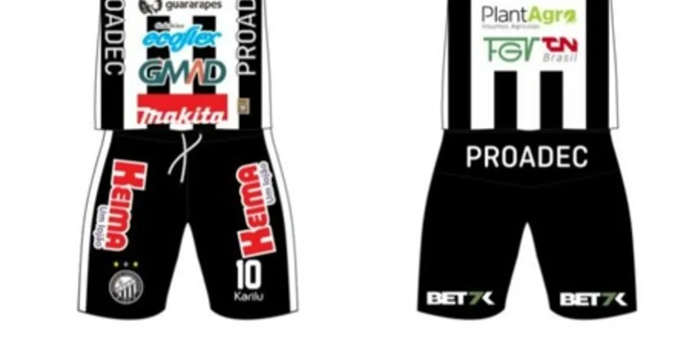 Ao todo foram lançados três uniformes para os jogadores de linha