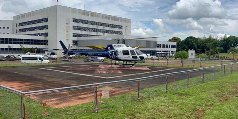 Jovem já chegou ao Hospital Regional de Ponta Grossa.