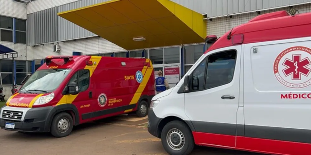 Após os atendimentos no local do acidente, a vítima foi encaminhada para o Hospital Regional