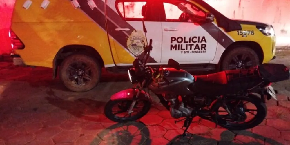 Suspeito foi detido pela Polícia Militar de Itararé (SP) em uma Honda CG 125 Titan cor prata.