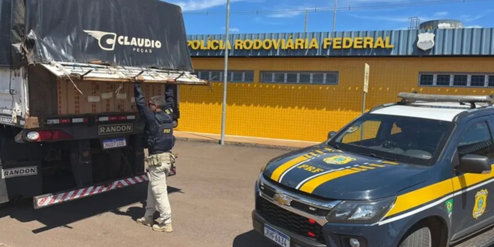 O condutor foi preso e encaminhado à delegacia de Polícia Federal de Guaíra (PR)