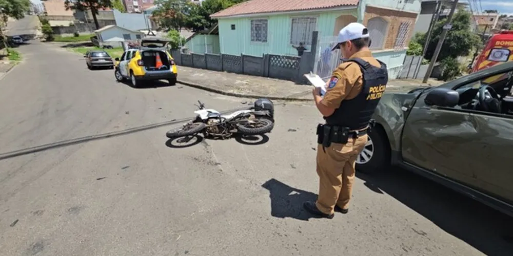 Motociclista teve ferimentos graves