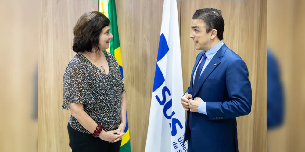 Aliel Machado se reuniu com a ministra da Saúde, Nísian Trindade