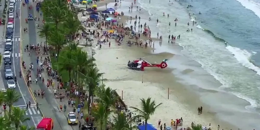 Helicóptero do BPMOA foi acionado, mas o homem não resistiu