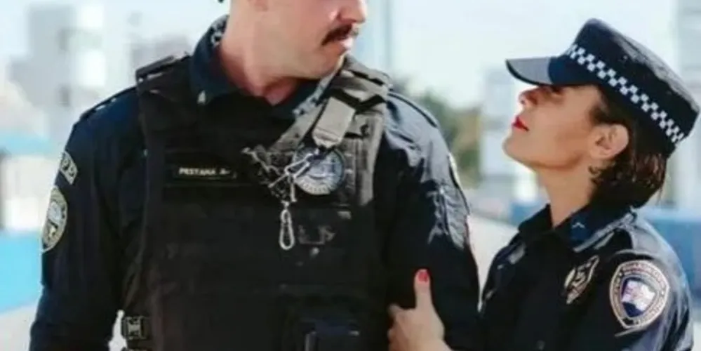 O casal foi identificado como Pestana e Talita