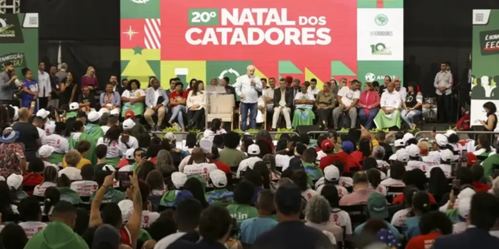 núncio foi feito pelo presidente Lula no 20º Natal dos Catadores, nesta sexta-feira (22)