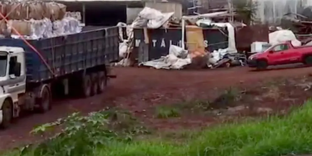 O acidente aconteceu em uma empresa de reciclados