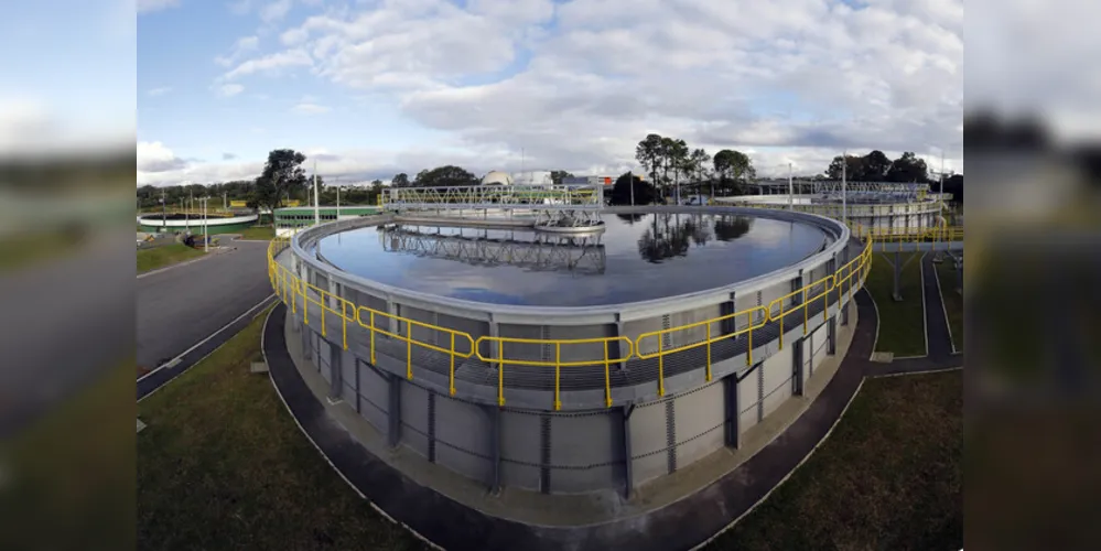 Sanepar comemora 61 anos com a marca da inovação - Estação de Tratamento de Esgoto Belém, em Curitiba. ETE é a maior da Sanepar no PR