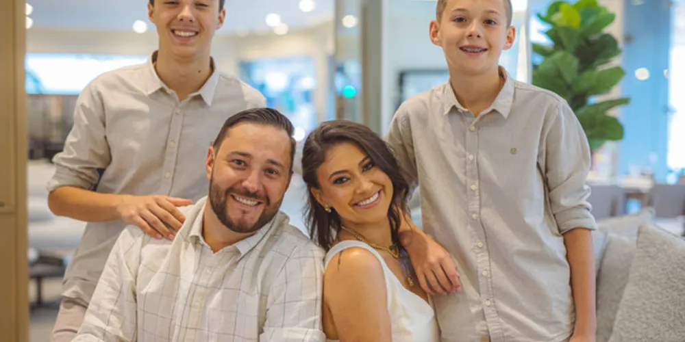 Flavio Gorte, Nane Ferraz Gorte e João Pedro Gorte e Murillo
Gorte