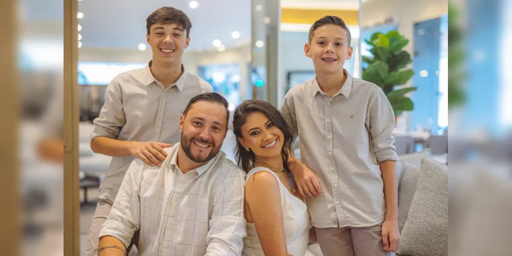 Flavio Gorte, Nane Ferraz Gorte e João Pedro Gorte e Murillo
Gorte