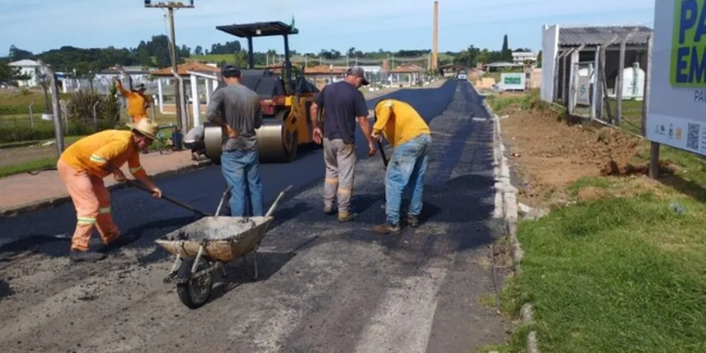 Guamiranga está investindo na pavimentação das ruas