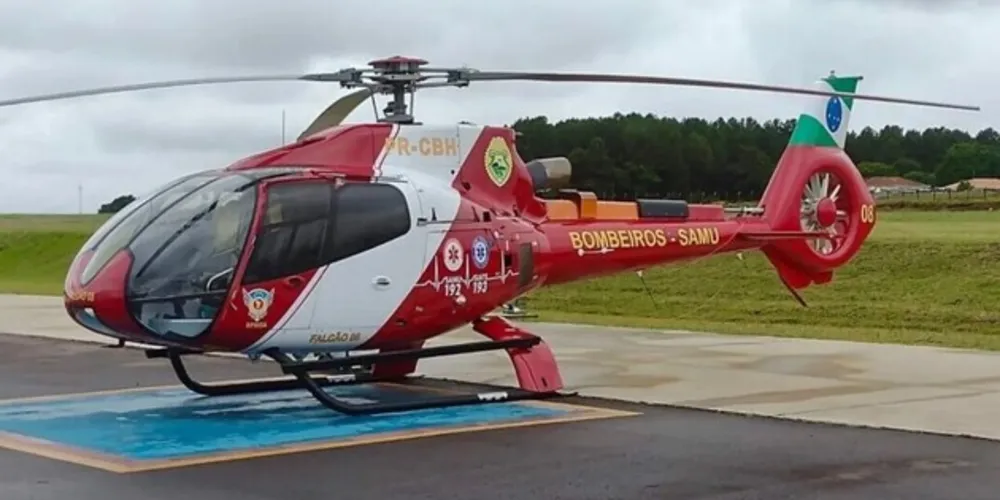 A aeronave do Batalhão de Polícia Militar de Operações Aéreas (BPMOA), foi acionada para ir ao local