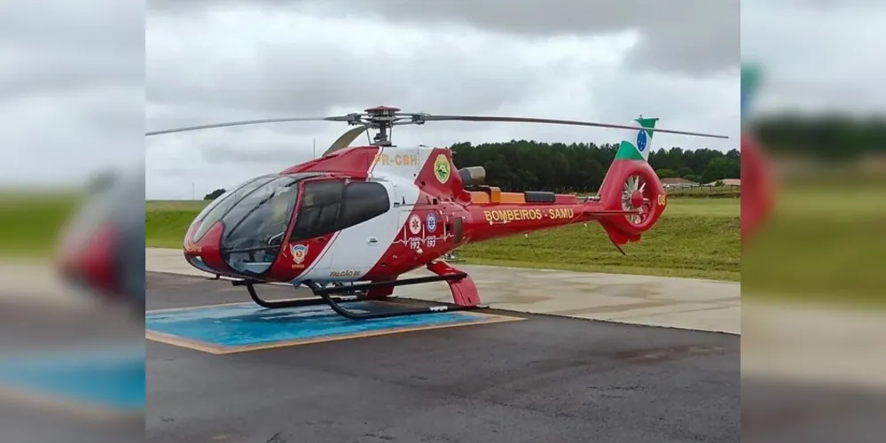 A aeronave do Batalhão de Polícia Militar de Operações Aéreas (BPMOA), foi acionada para ir ao local