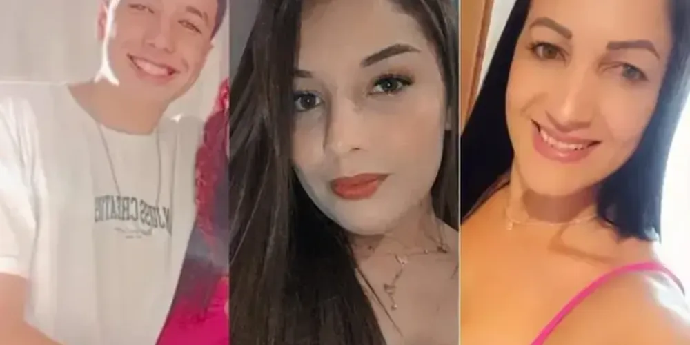 Cauã (17), Emily (23) e Roseli (40) foram as vítimas da tragédia