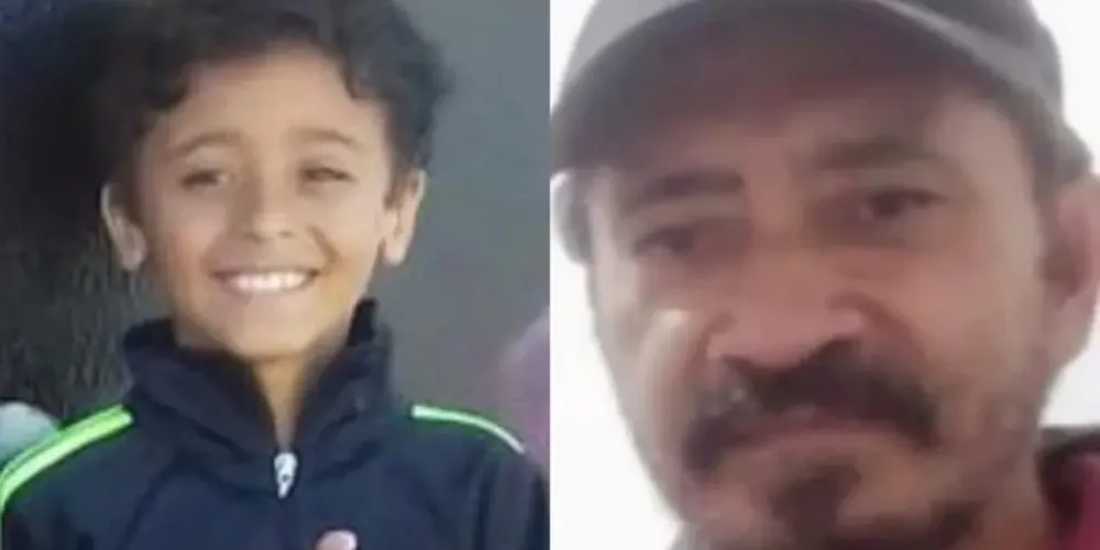 Após investigações, a polícia conseguiu a localização do homem e da criança