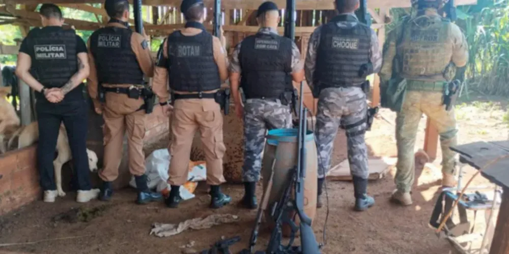 Equipe policial aprendeu todo o material.