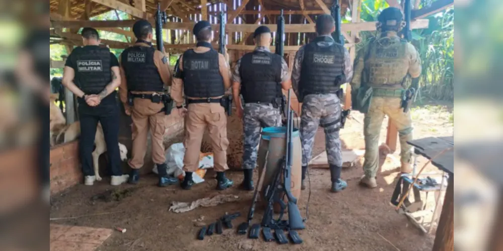 Equipe policial aprendeu todo o material.
