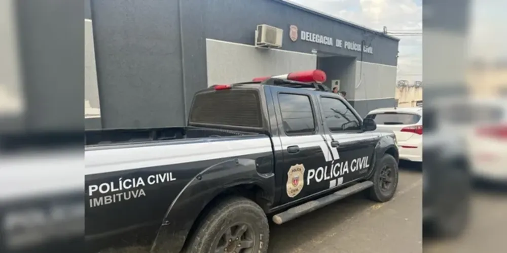 Após prisão em Imbituva, suspeito foi conduzido à Cadeia Pública de Irati