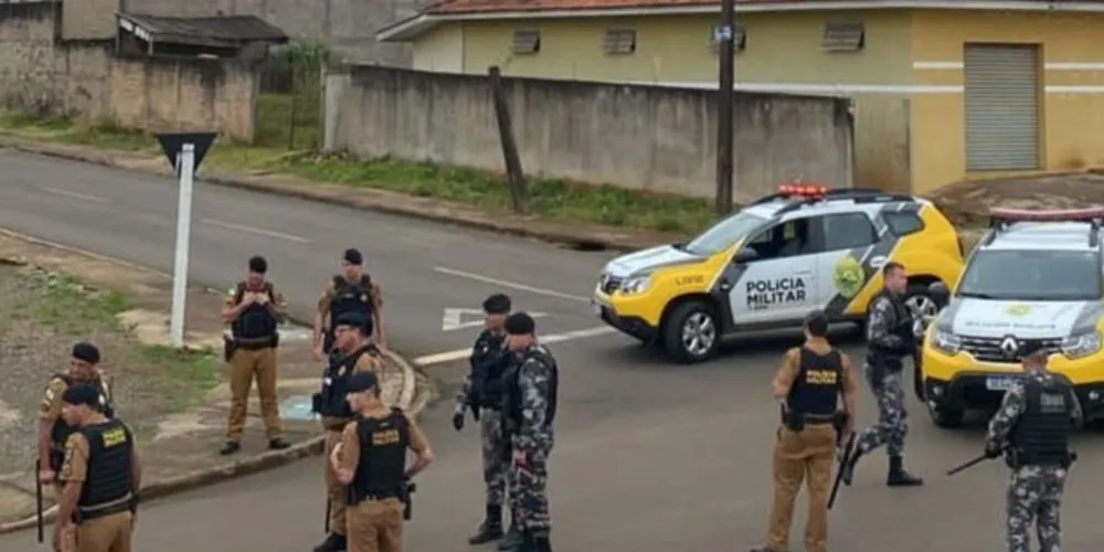 Policiais foram acionados por perturbação de sossego na Colônia Dona Luiza, em PG